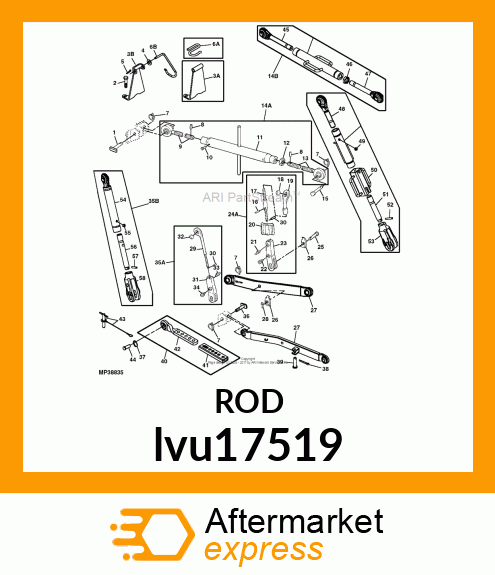 ROD , THREADED lvu17519