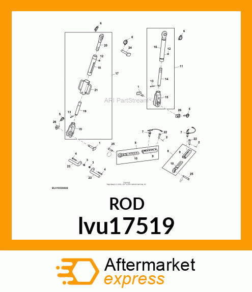 ROD , THREADED lvu17519