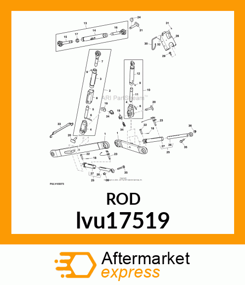 ROD , THREADED lvu17519