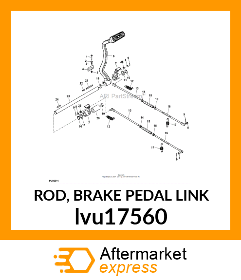 ROD, BRAKE PEDAL LINK lvu17560