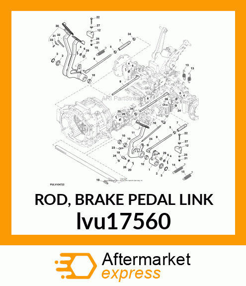 ROD, BRAKE PEDAL LINK lvu17560