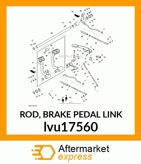 ROD, BRAKE PEDAL LINK lvu17560