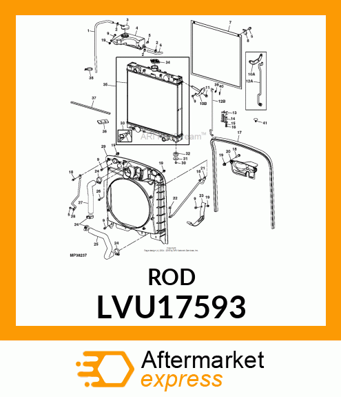 ROD, HOOD PROP LVU17593