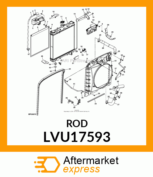 ROD, HOOD PROP LVU17593