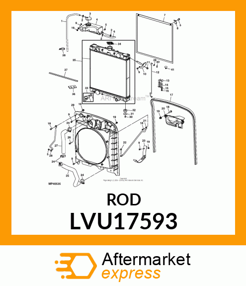 ROD, HOOD PROP LVU17593