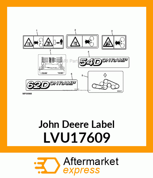 LABEL, LABEL, DRIVE OVER 54" LVU17609