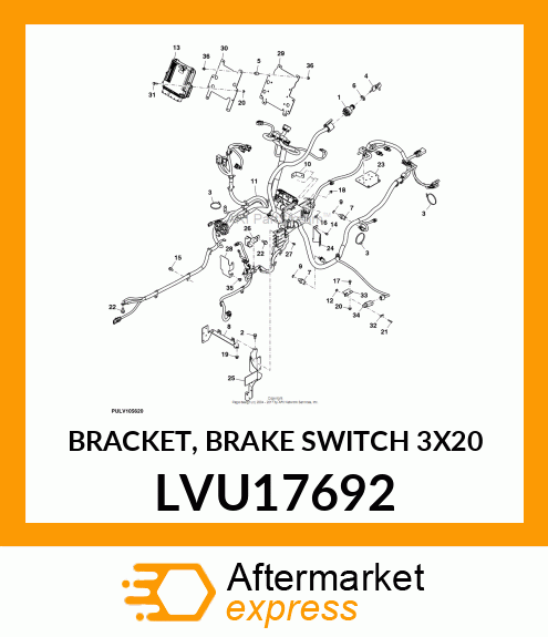 BRACKET, BRAKE SWITCH 3X20 LVU17692