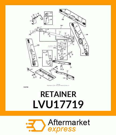 RETAINING CLAMP CENTER LINK LVU17719