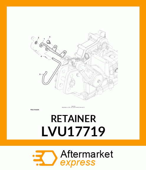 RETAINING CLAMP CENTER LINK LVU17719