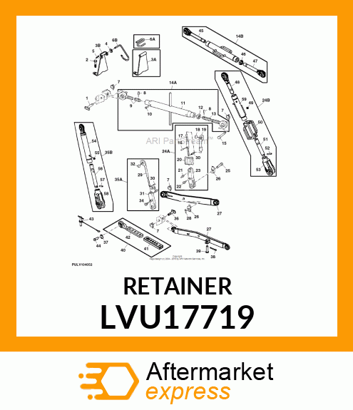 RETAINING CLAMP CENTER LINK LVU17719