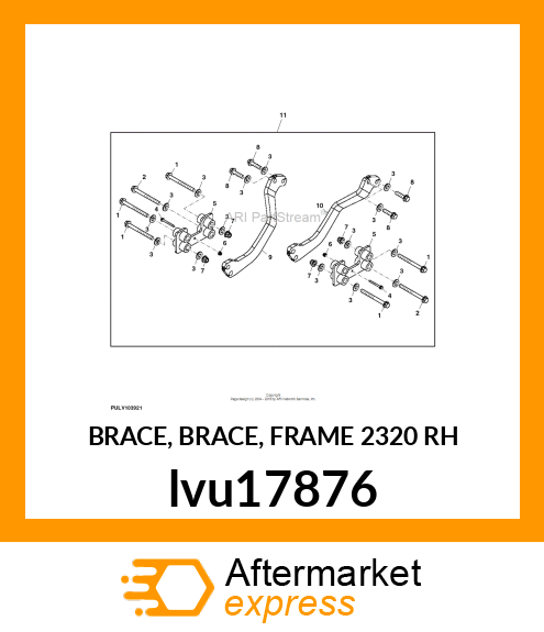 BRACE, BRACE, FRAME 2320 RH lvu17876