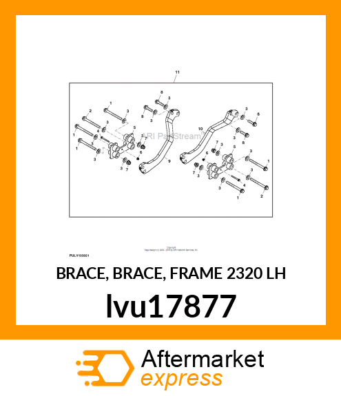 BRACE, BRACE, FRAME 2320 LH lvu17877