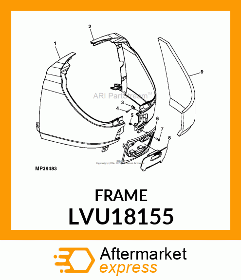 FRAME, FUSE PANEL LVU18155