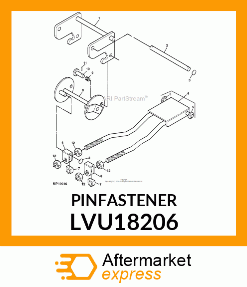 SHAFT, FRONT HITCH LVU18206