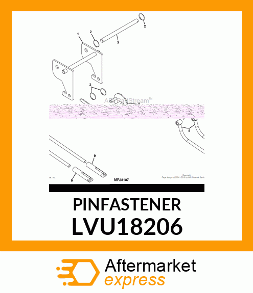 SHAFT, FRONT HITCH LVU18206