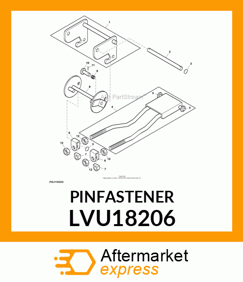 SHAFT, FRONT HITCH LVU18206