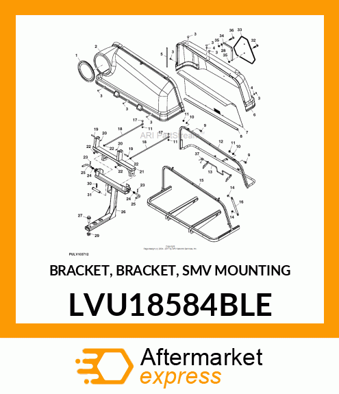 BRACKET, BRACKET, SMV MOUNTING LVU18584BLE