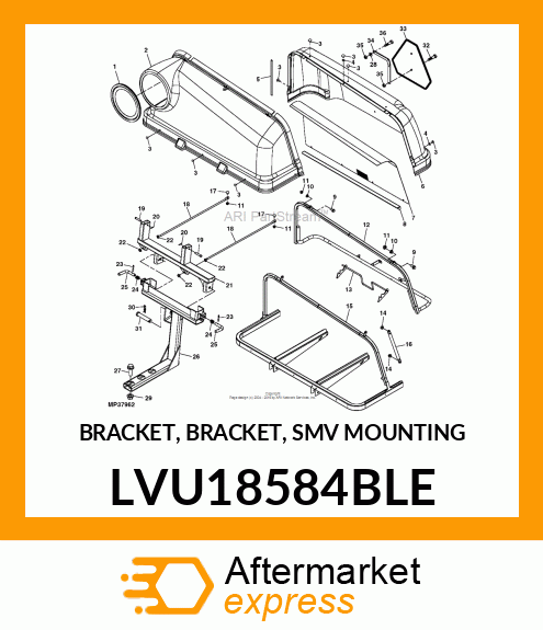 BRACKET, BRACKET, SMV MOUNTING LVU18584BLE