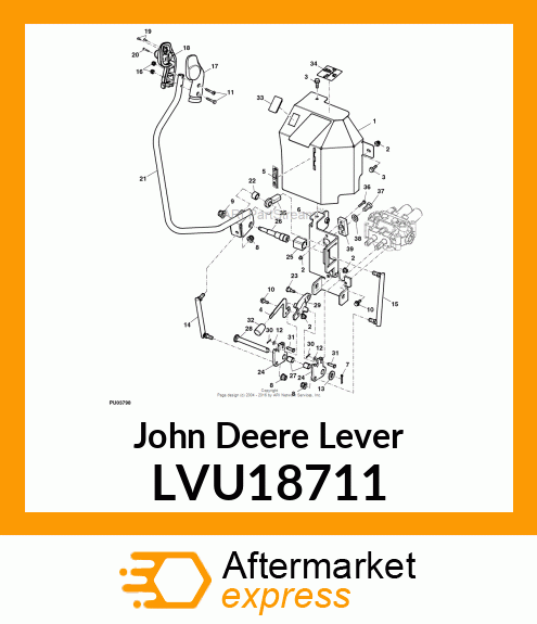 LEVER, SCV LOCKOUT 3203 LVU18711