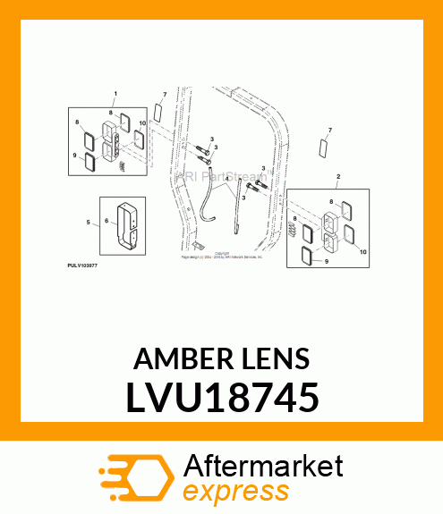 LENS, WARNING LAMP LVU18745