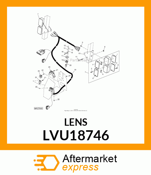 LENS, WARNING BLACK OPAQUE LVU18746