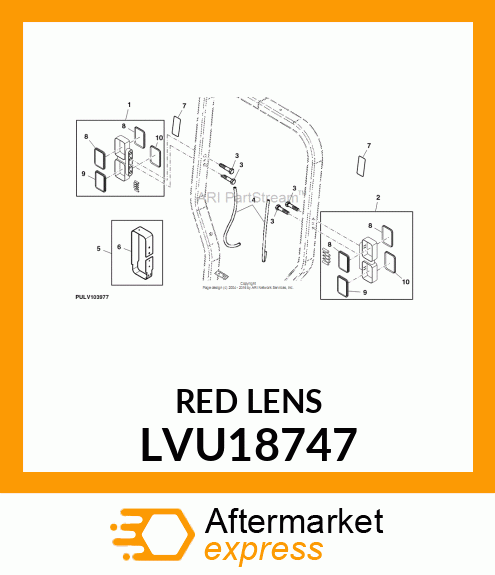 LENS, WARNING RED LVU18747