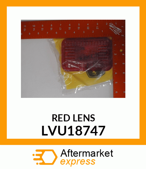 LENS, WARNING RED LVU18747