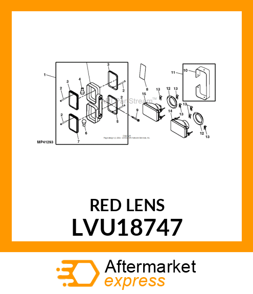 LENS, WARNING RED LVU18747