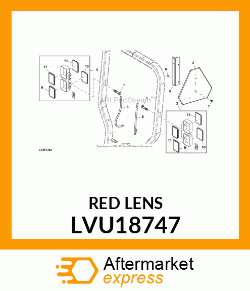 LENS, WARNING RED LVU18747