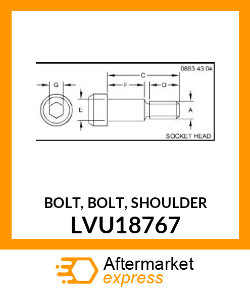 BOLT, BOLT, SHOULDER LVU18767