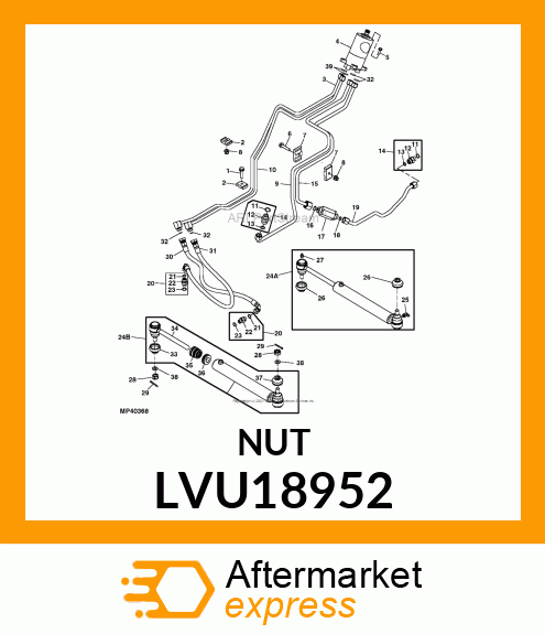 NUT, HEX LVU18952