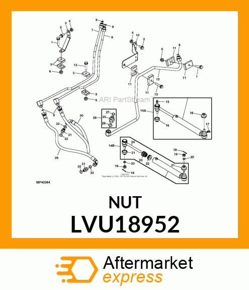 NUT, HEX LVU18952