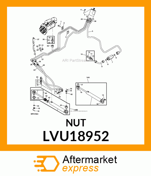 NUT, HEX LVU18952