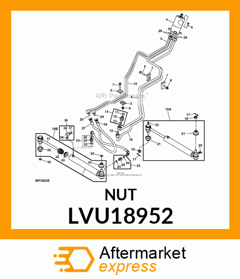 NUT, HEX LVU18952