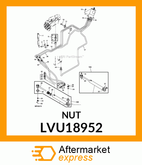 NUT, HEX LVU18952