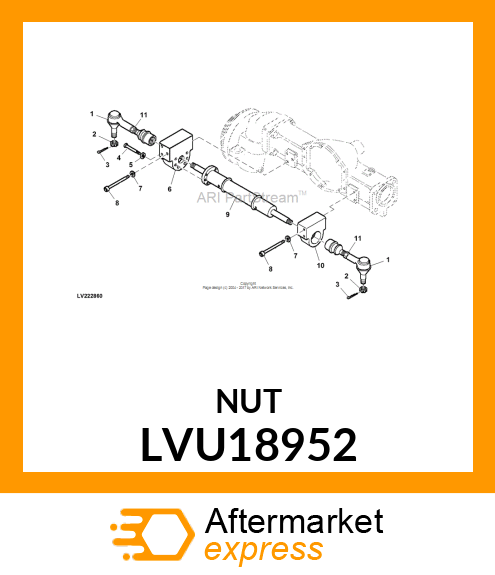 NUT, HEX LVU18952