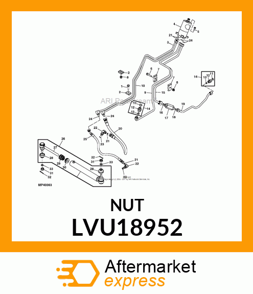 NUT, HEX LVU18952