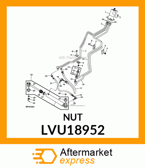 NUT, HEX LVU18952