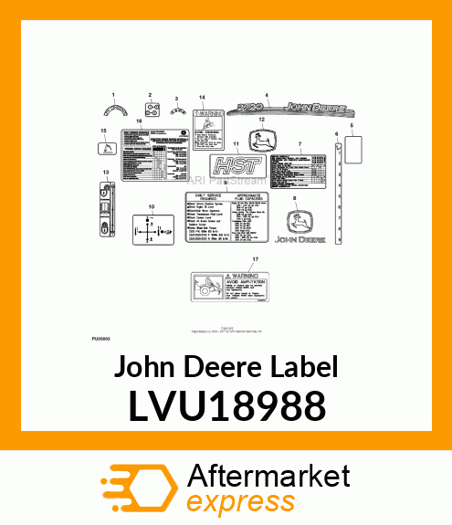 LABEL, FOLDING ROPS LVU18988