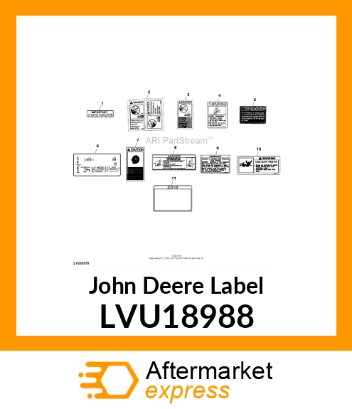 LABEL, FOLDING ROPS LVU18988