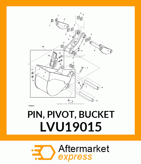 PIN, PIVOT, BUCKET LVU19015