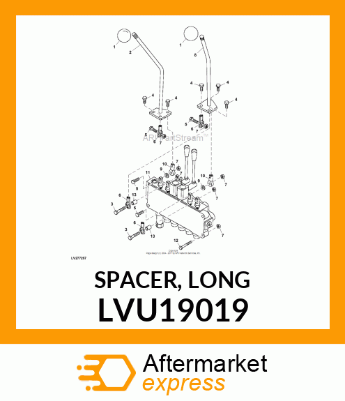 SPACER, LONG LVU19019