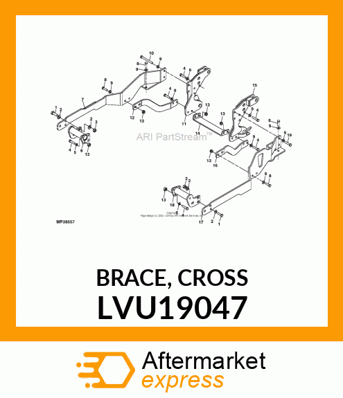 BRACE, CROSS LVU19047