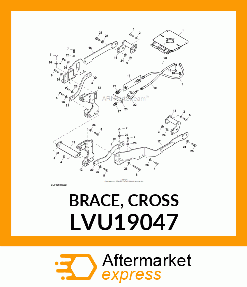 BRACE, CROSS LVU19047