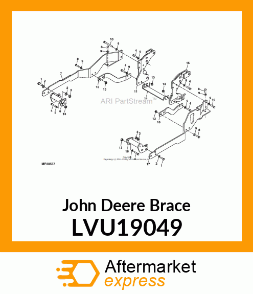 BRACE, OFFSET, LH LVU19049