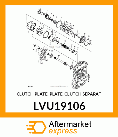 CLUTCH PLATE, PLATE, CLUTCH SEPARAT LVU19106