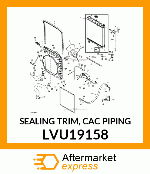 SEALING TRIM, CAC PIPING LVU19158