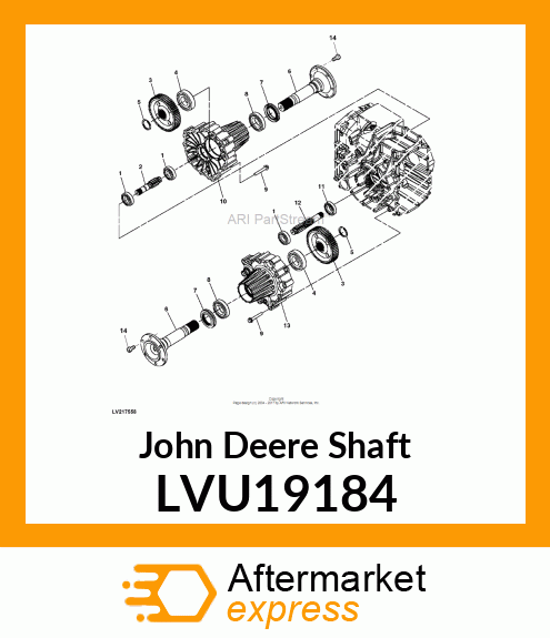 SHAFT, SHAFT, AXLE LVU19184