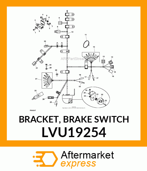 BRACKET, BRAKE SWITCH LVU19254