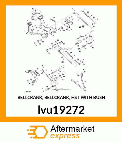 BELLCRANK, BELLCRANK, HST WITH BUSH lvu19272